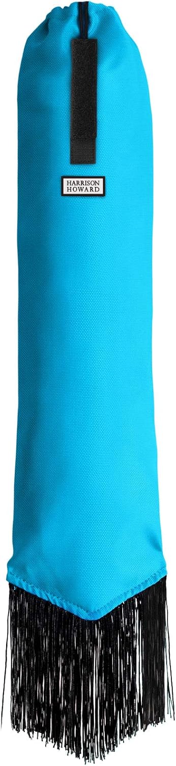 Harrison Howard Smooth Lightweight Adjustable Fastener Nylon Horse Tail Bag with Fringe