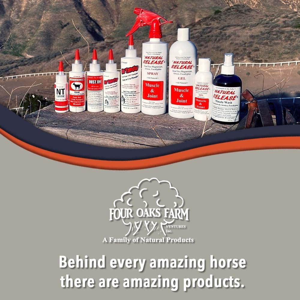 Natural Release Muscle Spray Treatment - Horse Liniment for Sore Muscles, Joint Pain, Tendon & Inflammation Relief - Easy to Use, Fast Acting, Alcohol & Menthol Free (32 oz)