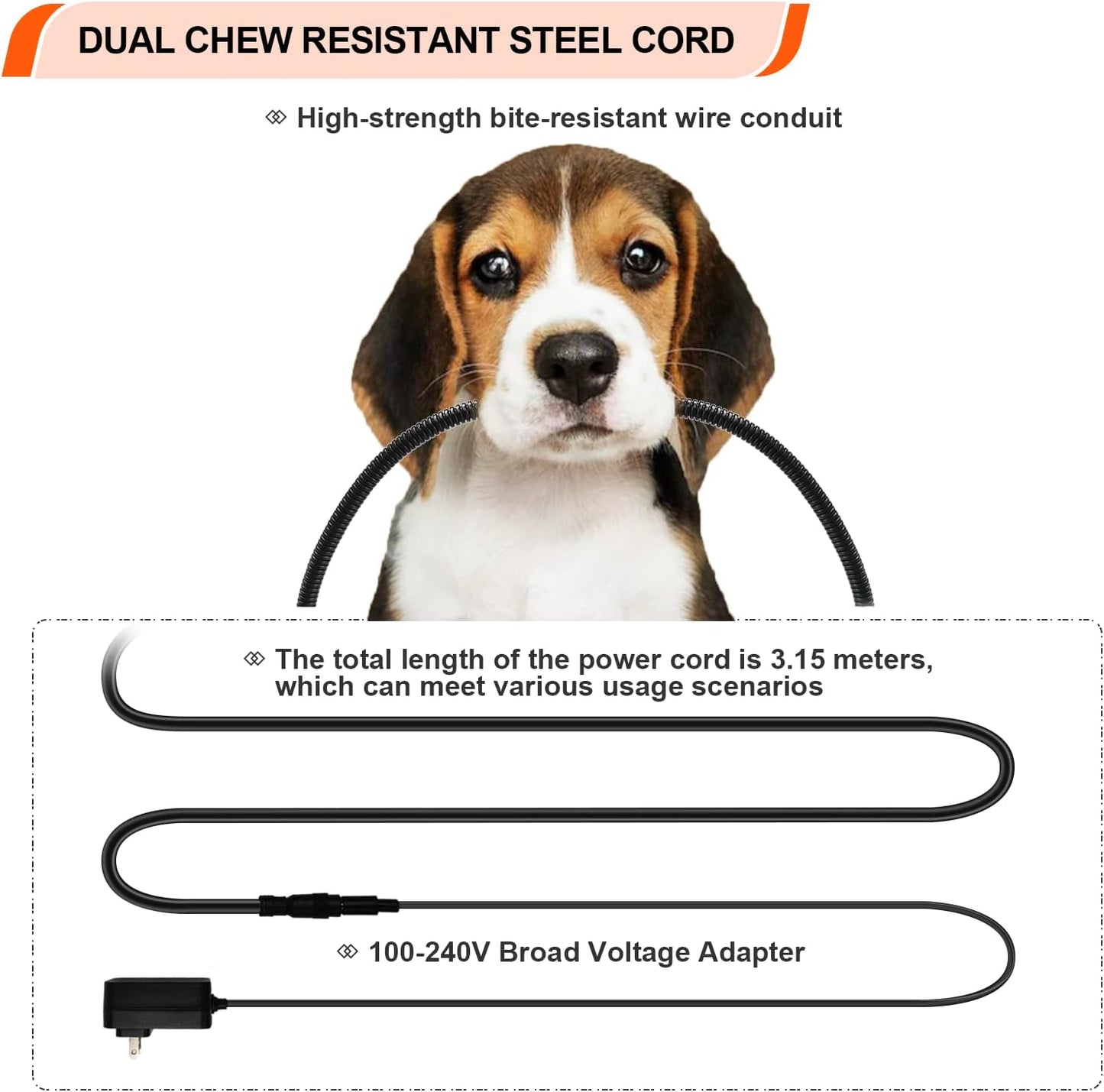 Heated Dog Bed with12V~24V Safe Voltage, Electric Heating Arthritis Orthopedic Dog Bed with Thickened Memory Foam, Heated Pet Bed with Waterproof Cover for Medium Dogs, Large Dogs (Large)