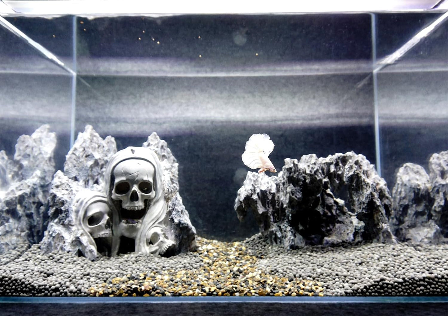 Fish Tank Decor Rocks.Aquarium Decoration Model.Easy and Quick Solution for Aquascaping.(Skull Canyon)
