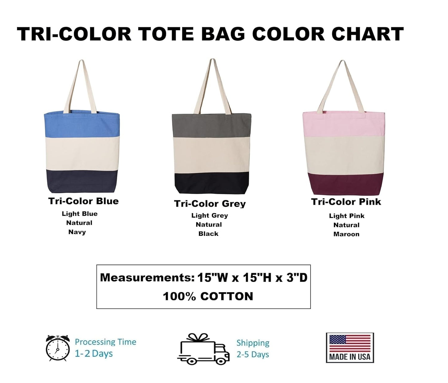 Custom Dog Tote Bag Personalized Dog Mom Gift Dog Toys Totes Pet Gift Custom Pet Bag Gift For Dog Mom Dog Lover Bag (15"L x 15"H x 3"D, Tri-Color Grey) - Pawvie