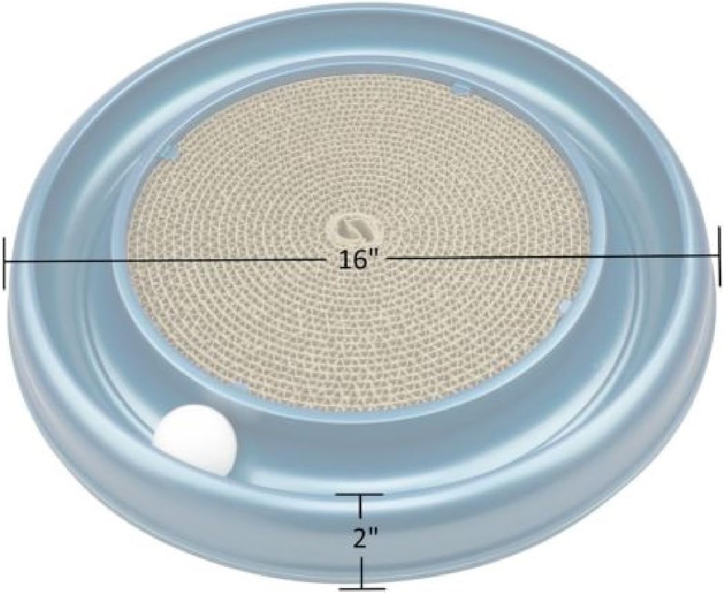 Coastal Pet Turbo Scratcher Cat Toy - Cardboard Cat Scratcher Pad with Cat Toy Ball Track and Catnip (1 Pack)