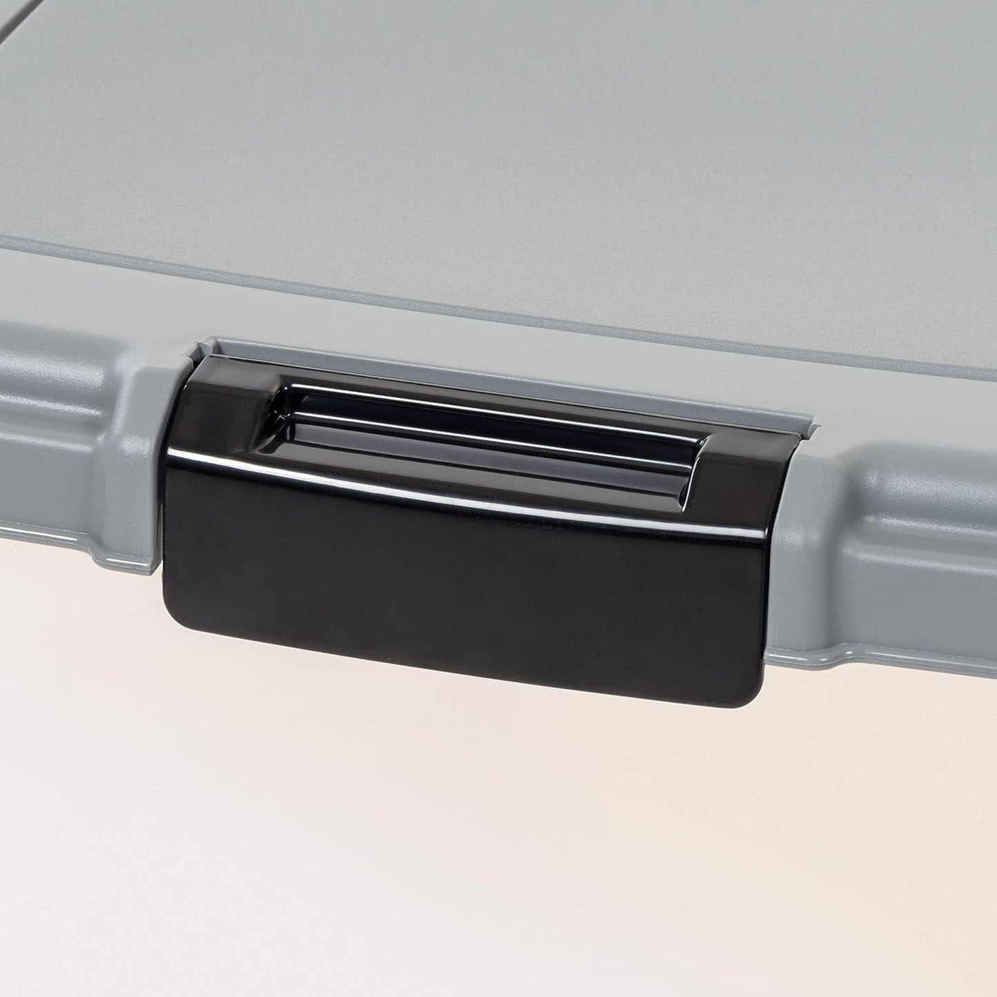 Amazon Basics Airtight Dog Food Storage Container with Scoop and Wheels, 69 QT, Gray