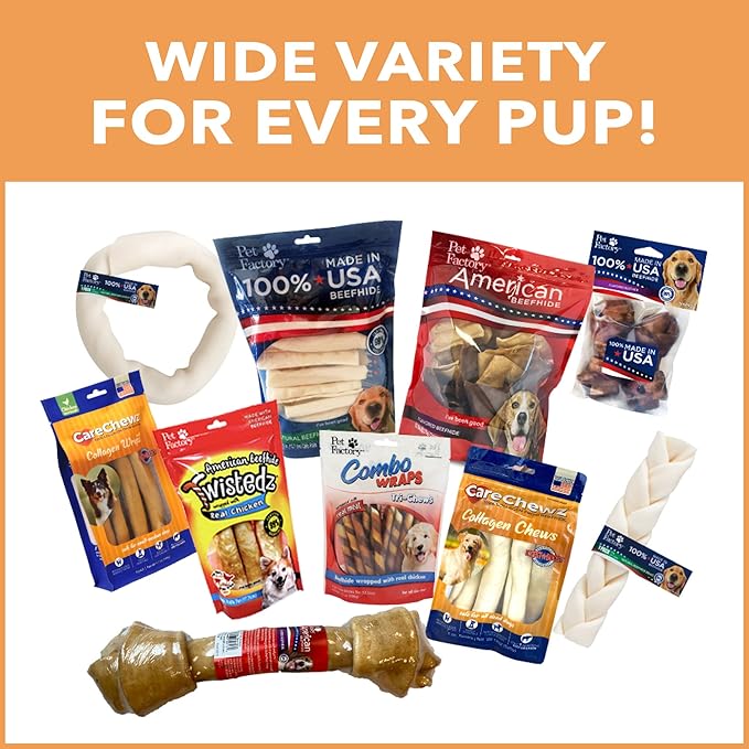 Pet Factory CareChewz Collagen +Plus 9" Rovers Dog Chew Treats - Chicken Flavor, 3 Count/1 Pack