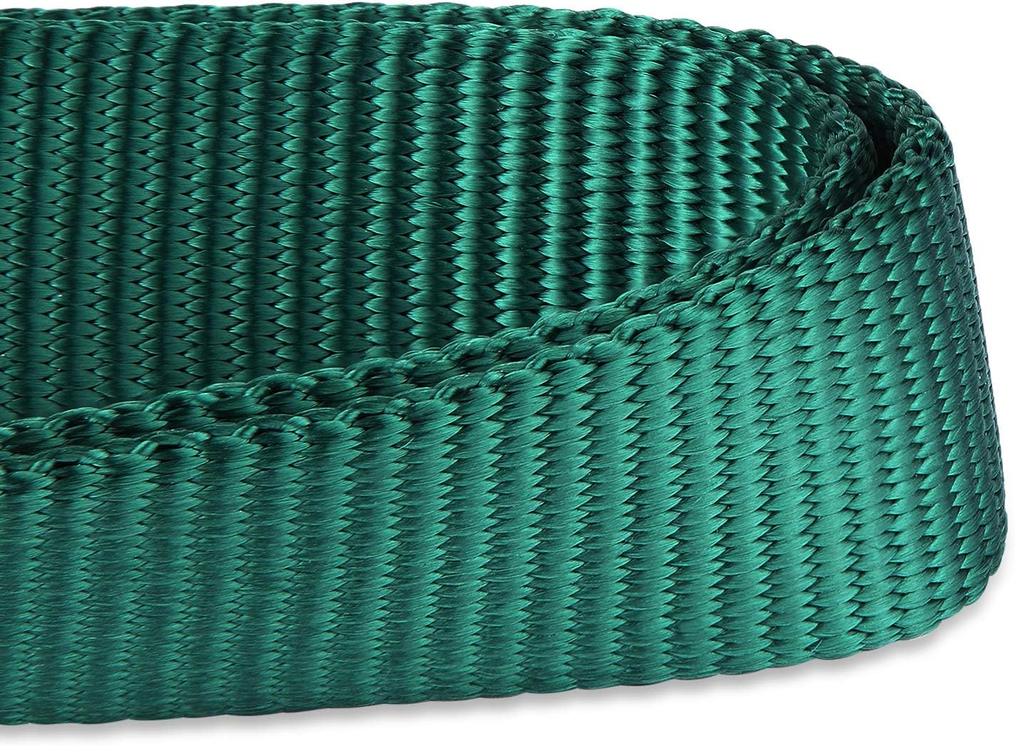 Hyhug Pets Solid Color Classic Regular Heavy Duty Basic Collar for Medium Dogs Daily Use, Unique Design Adjustment Triglide Slide (Buckle) Can Attached Name Tag Accessories. (Medium, Dark Green)