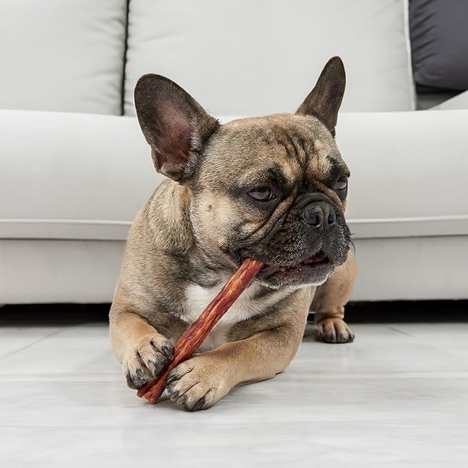 Fieldcrest Farms Nothin' to Hide Twist Stix, Beef Bully Flavor, Easily Digestible, Supports Skin, Coat, Joints & Muscles, for Moderate Chewers Under 15lbs, 10 Pack