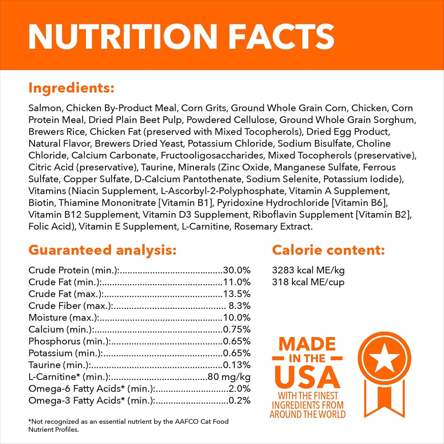 IAMS Proactive Health Indoor Weight Control & Hairball Care Adult Dry Cat Food, Salmon Recipe, 7 lb. Bag