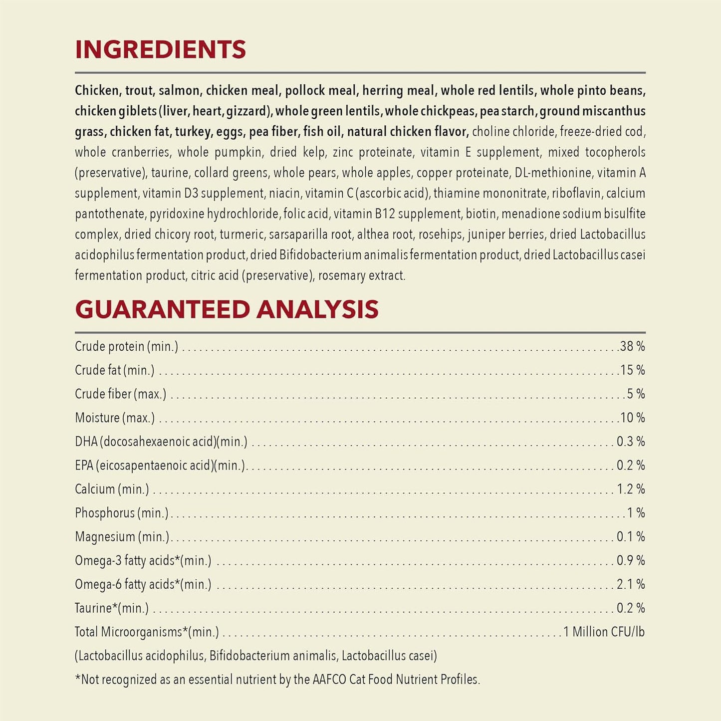 ACANA Highest Protein Dry Cat Food Indoor Cat Food Recipe 10lb Bag