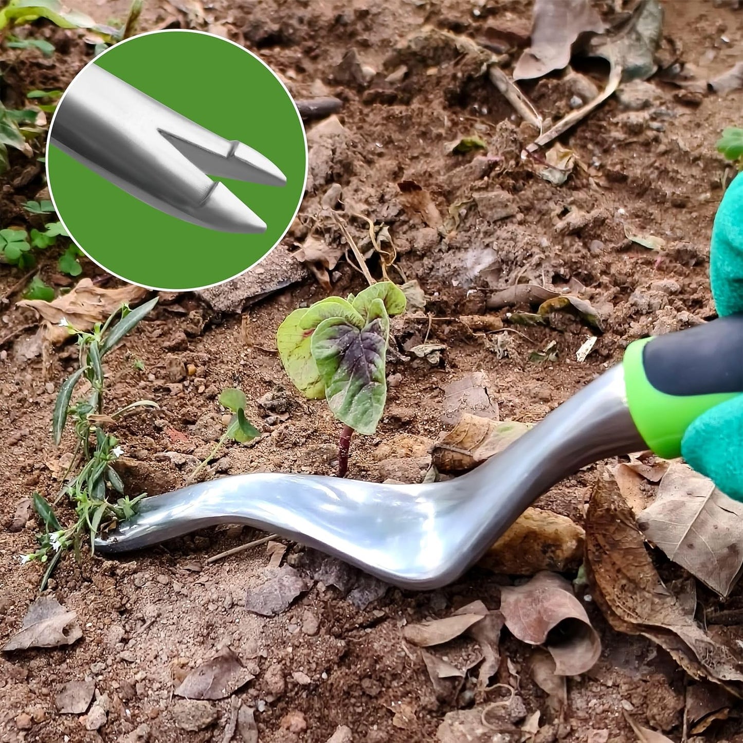 41-Piece Premium Gardening Tool Set, Stainless Steel Heavy Duty Gardening Tool Kit, with Non-Slip Rubber Grip, Storage Tote Bag, Outdoor Hand Tools, Ideal Gardening Gifts for All (Green/Grey)