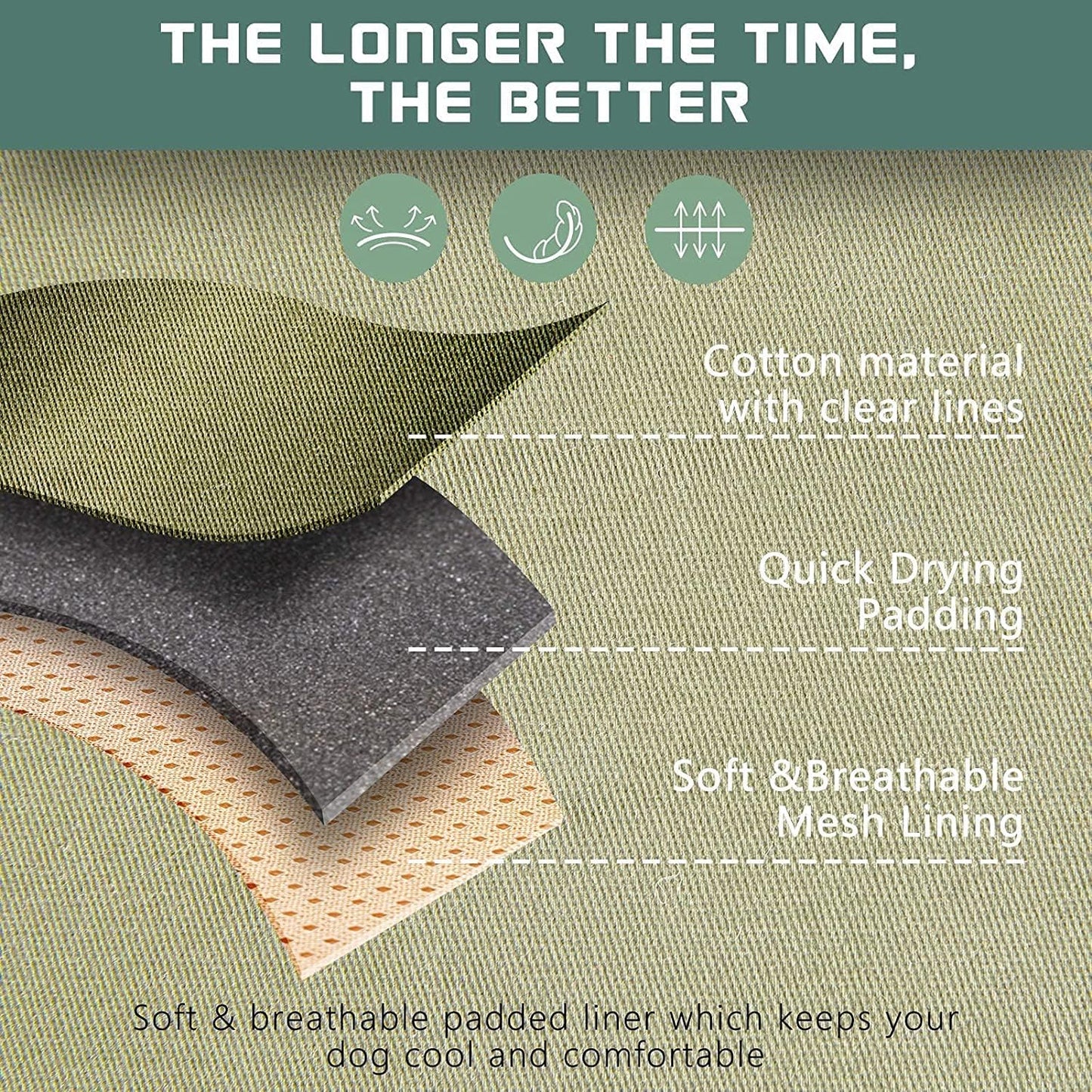 BUMBIN Tactical Dog Harness for Small Dogs No Pull, Famous TIK Tok No Pull Puppy Harness, Fit Smart Reflective Pet Walking Harness for Training, Adjustable Dog Vest Harness with Handle Green XS