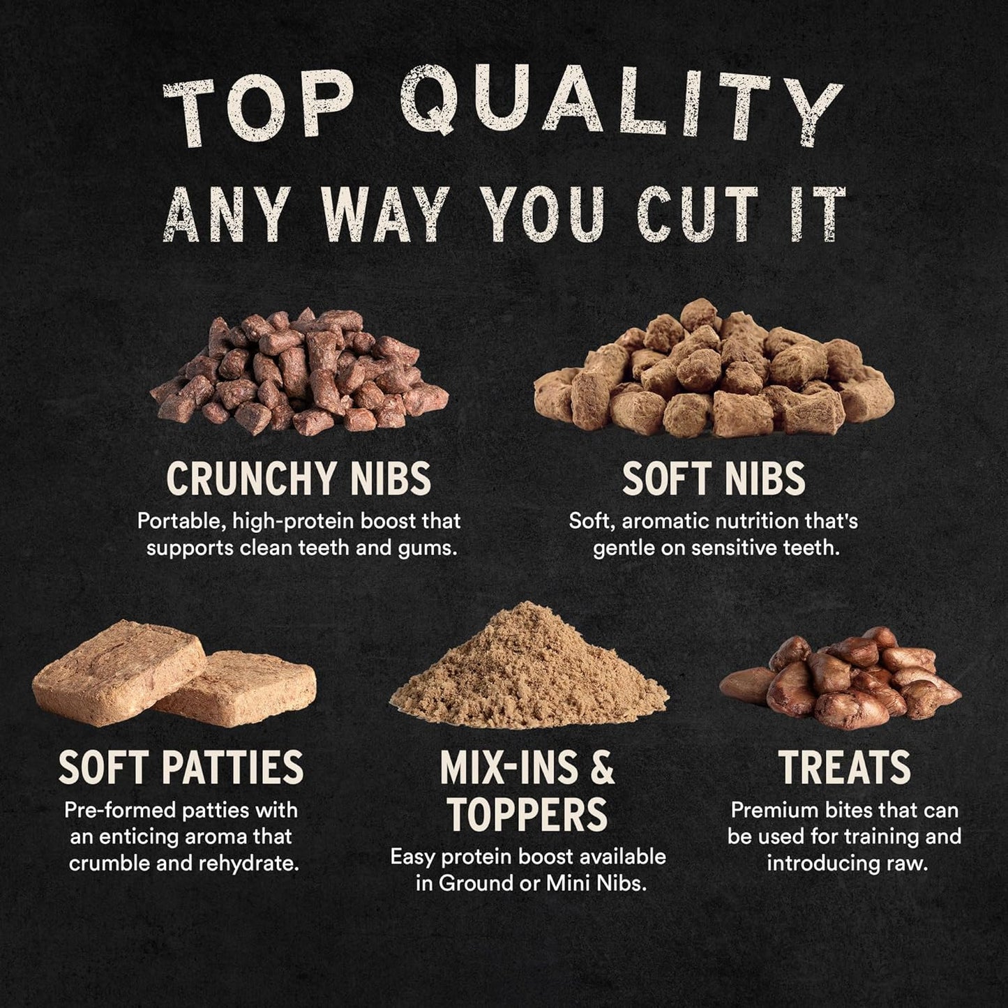 Vital Essentials Freeze Dried Raw Cat Food, Turkey Mini Patties Entree, 8 oz