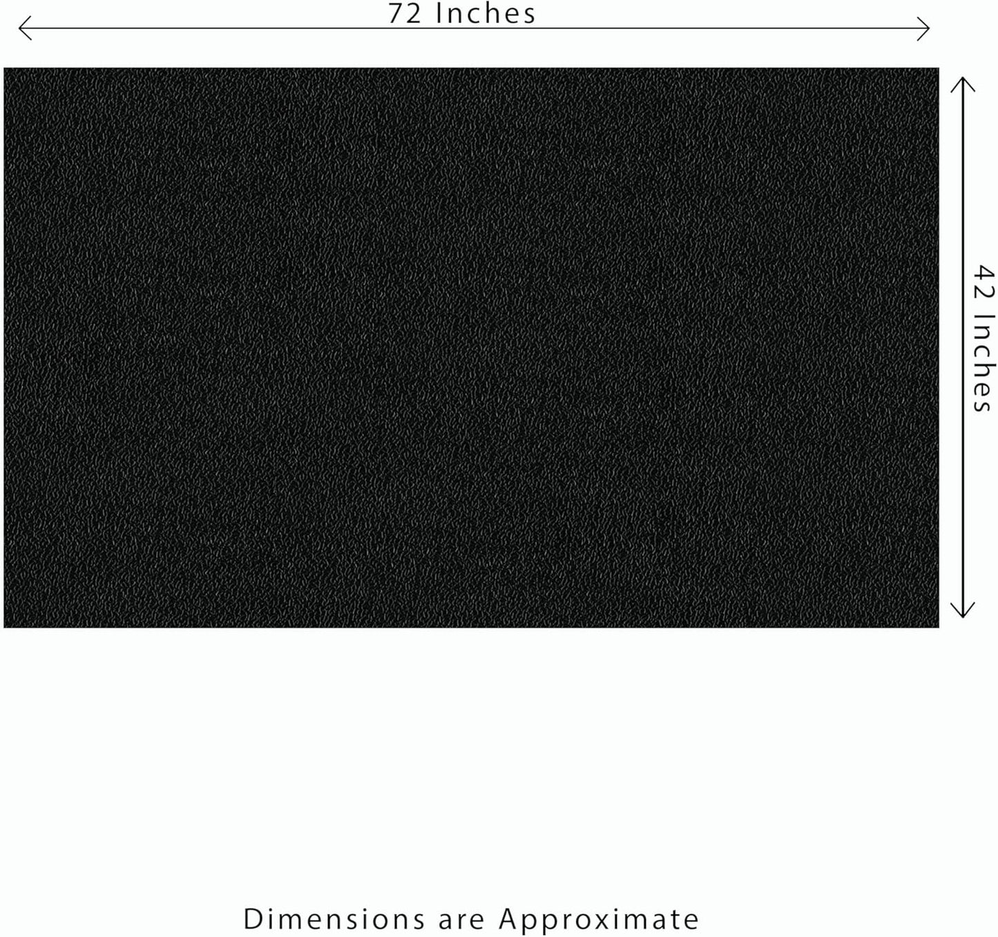 Heavy Duty Horse Stall Mats - Stable Mats, Durable 3/4 in. Thick Rubber Flooring - Solid Black - 3.5' x 6' Mat for Stables, and More - 42 in. x 72 in. Stall Mat