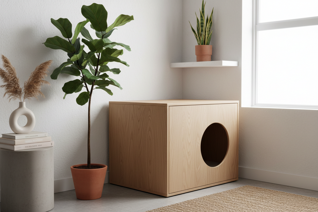 Hidden Cat Litter Box Furniture Ideas for Small Spaces