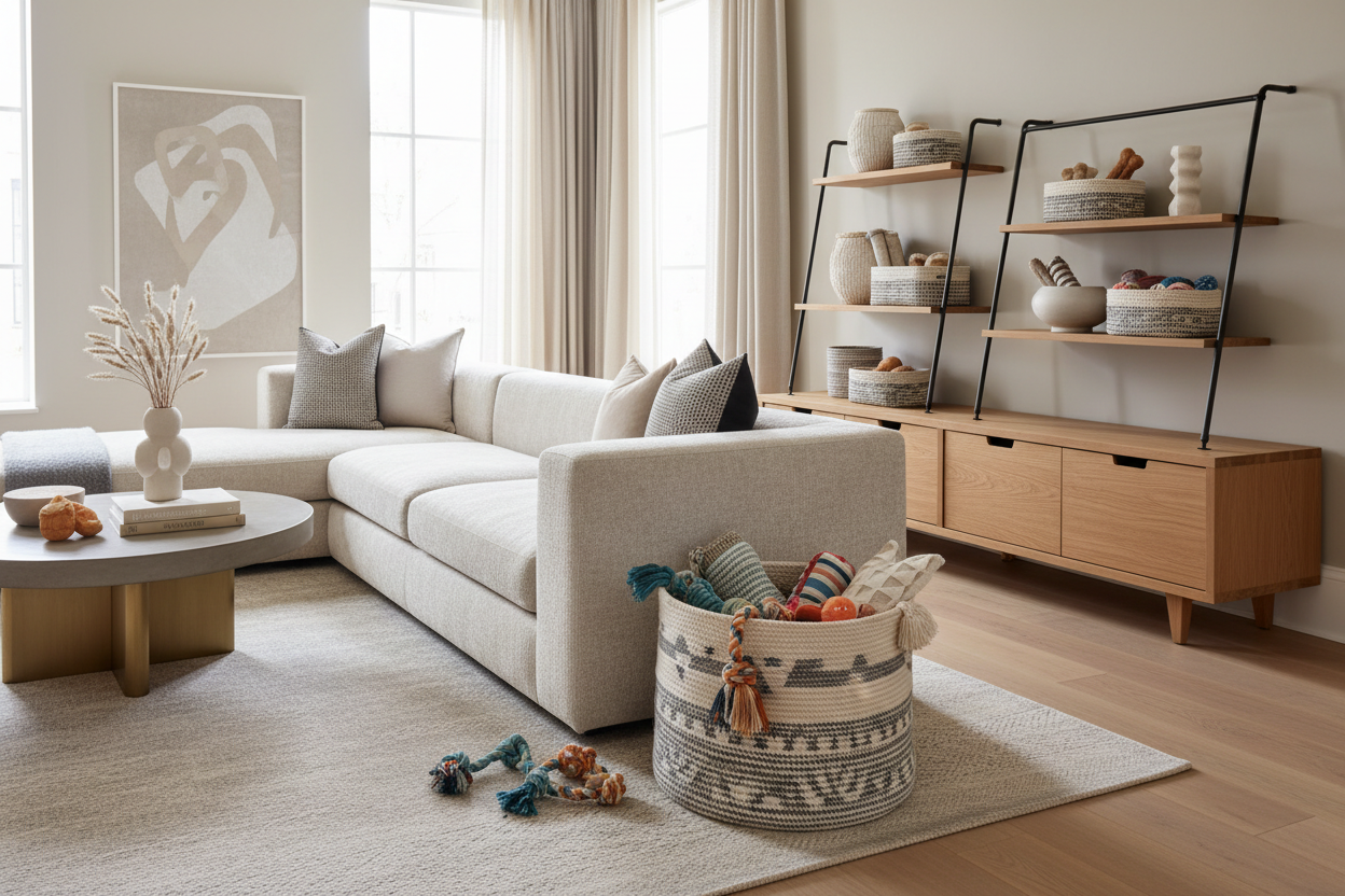 Stylish Dog Toy Storage Ideas That Actually Look Good in Your Living Room