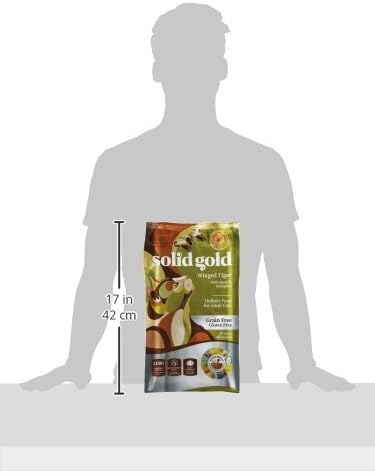 Solid Gold Sensitive Stomach Dry Cat Food - Grain Free & Gluten Free Sensitive Stomach Cat Food for Indoor Adult & Senior Cats - Dry Kibble for Cats w/Quail, Pumpkin & Probiotics for Gut Health - 6lb