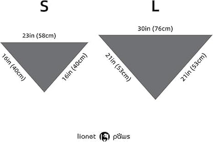 Lionet Paws Halloween Dog Bandana Washable Cotton Handkerchief Scarf Triangle Flower Ghost Pink Bandanas for Small Medium Dogs Girl