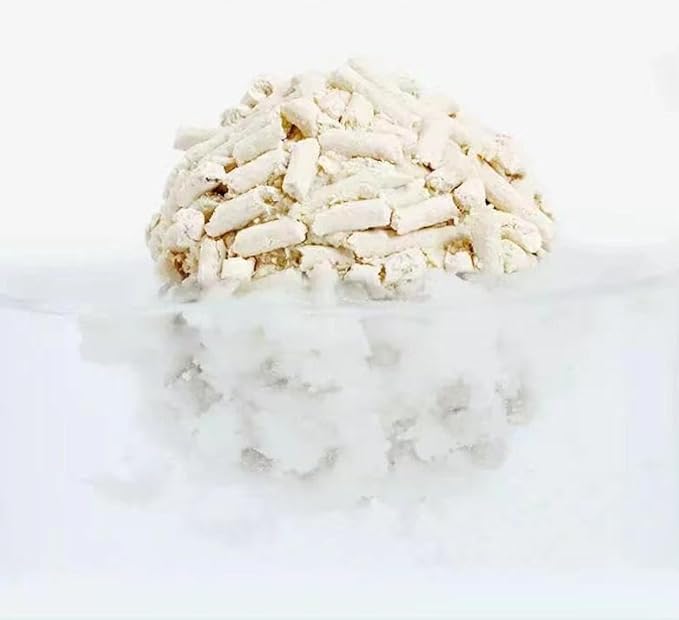 Tofu Cat Litter 11.2LB(5.6lb×2bag) Clumping, 100% Natural Raw Materials, Clumping,Flushable,Ultra Absorbent and Fast Drying,Solubility in Water,Really Dust-Free,Less Scattering