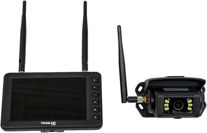 Trailer Life Pathway 5" Wireless Backup Camera System | Lag-Free Transmission | Ultra-Bright IPS Screen | Full HD Recording | Colorful Night Vision | Built-in Microphone