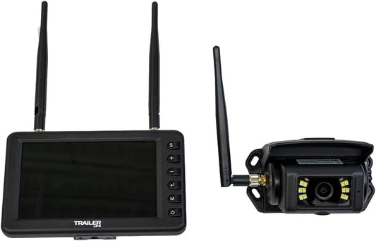Trailer Life Pathway 5" Wireless Backup Camera System | Lag-Free Transmission | Ultra-Bright IPS Screen | Full HD Recording | Colorful Night Vision | Built-in Microphone