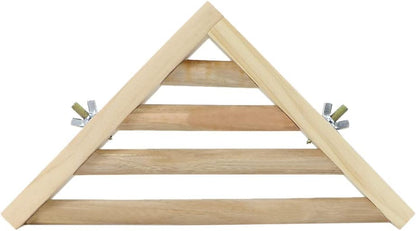 Litewoo Bird Perch Corner Platform Stand Shelf for Birds Budgie Parakeet Cockatiel Conure Cockatoo（Ladder）