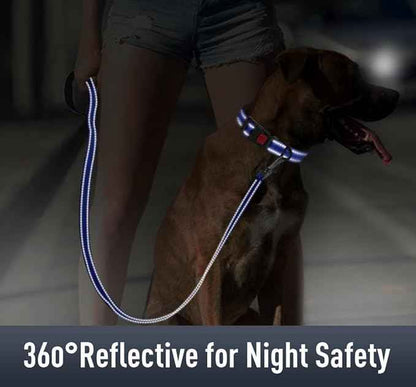 AirTag Dog Collar with AirTag Holder Compatible for Air Tag, Reflective Soft Padded, Safety Locking Buckle, Adjustable Nylon for Small Medium Large Dogs (NavyBlue,XS)