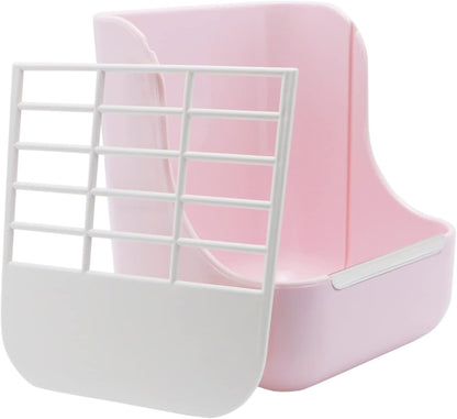 Litewoo Rabbit Hay Feeder Food Bowl Feeding Rack for Small Animal Guinea Pig Chinchilla Bunny Cage Accessories