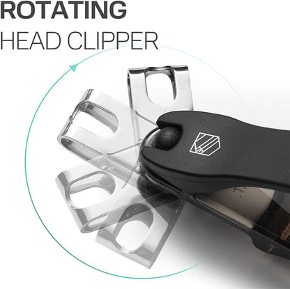 Nail Clippers, Steinder® Easy 360 Rotation Nail Clippers Set Made in Korea/cortauñas cortaúñas de Manos y pies/Gift for Men & Women Convenient Senior for Thick Toe Nail.