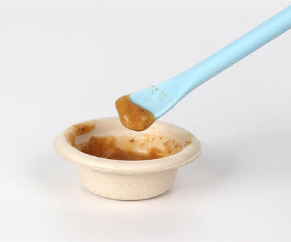 2Pcs Crested Gecko Food Mixing Spoon, Feeding Spoon fit Lizard Gargoyle Bearded Dragon - Blue