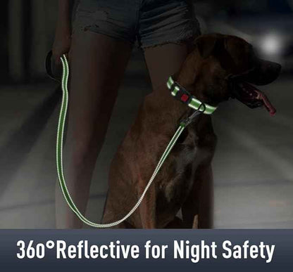 AirTag Dog Collar with AirTag Holder Compatible for Air Tag, Reflective Soft Padded, Safety Locking Buckle, Adjustable Nylon for Small Medium Large Dogs (Green,XS)