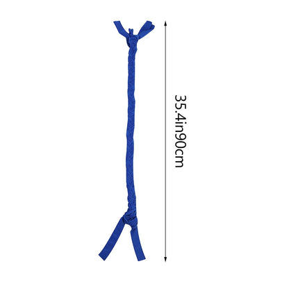 Ponytail Horse Tail Bag, 3 Tube Durable Braid-in Tail Bag (Blue)