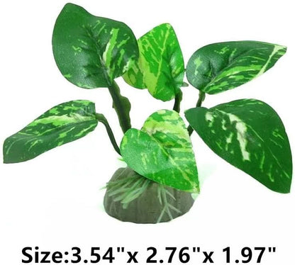 EDGCTYU Aquarium Silk Plants for Betta Fish Tank, Aquarium Plant Aquatic Water Grass Foreground Decor，Fish Tank Decorations(4PCS Green Grasses)