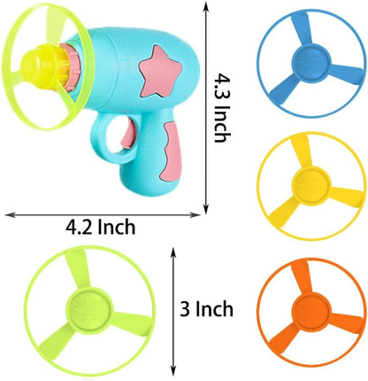 LAPOHI 14 PCS Cat Fetch Toy with Colorful Flying Propellers Set, Cat Playing Tracking Interactive Toys for Kitten Chasing Training Hunting