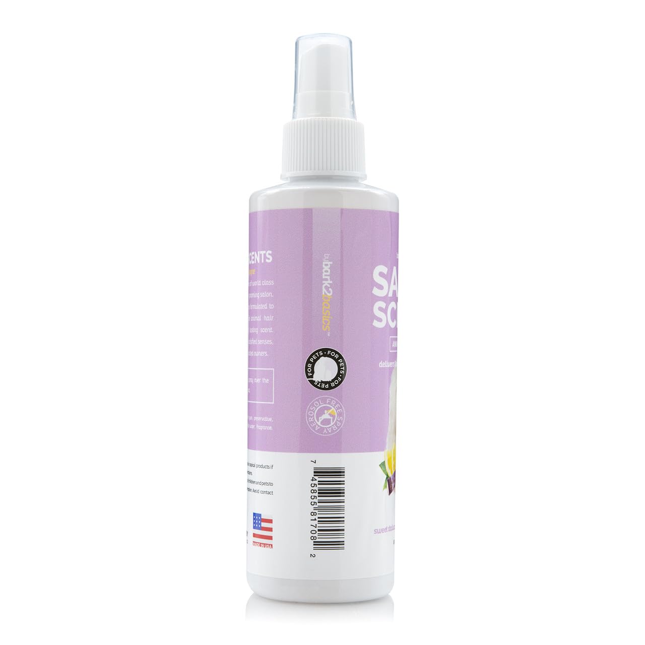 Bark2Basics Salon Scents Pet Grooming Cologne - 8 oz, Natural Professional Perfume for Dogs and Cats, Long Lasting, Deodorizing, Made in The USA (Sweet Italian Lemon)
