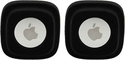 Apple Tag Dog Collar Holder (2 Black) for Tag Pet Collar Secure & Comfortable for Apple Tag, Durable Tracker Holder Case for X-Small Dog Collars