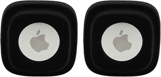 Apple Tag Dog Collar Holder (2 Black) for Tag Pet Collar Secure & Comfortable for Apple Tag, Durable Tracker Holder Case for X-Small Dog Collars