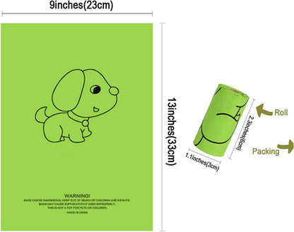 Petmolico Dog Poop Bag Holder Leash Attachment, Waste Bag Dispenser Zippered Pouch, Fits Any Leash, Includes Free Roll of Bags, 2 Pack - Blue Pink Camouflage