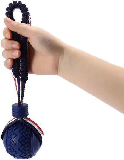 Dog Ball with Rope Toy,Ball on a Rope Dog Toy for Medium and Small Dog Tough Rope Toy Non-Toxic and Durable Dog Balls Toys
