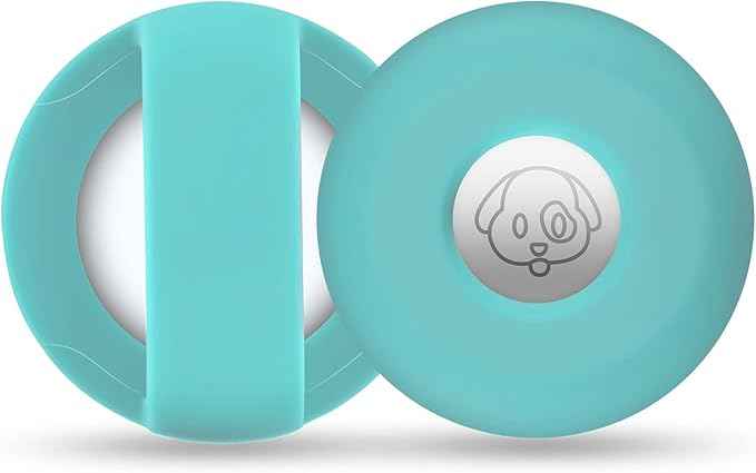 for Airtag Holder for Dog Collar, Cibaabo Silicone Air Tag Case Cover Compatible with Apple Airtags for 0.8-1.2inch Cat Pet Collar Harness Loop
