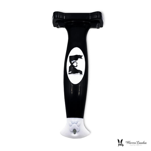 Warren London Medium Long-Hair Deshedding Brush | 2.5″ Stainless ¼″ Teeth | Breaks Up Mats & Captures Loose Undercoat | For Spaniels, Aussies & Mixed Breeds