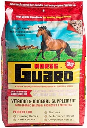 Horse Guard 40 lb, Equine Vitamin Mineral Supplement with Organic Selenium & Vitamin E