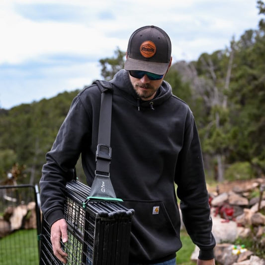 FXW Effort-Saving & Easy-Carry Shoulder Straps, Fit 8-Panel of All Heights Dog Playpen, Designed for RV Trips │Patented