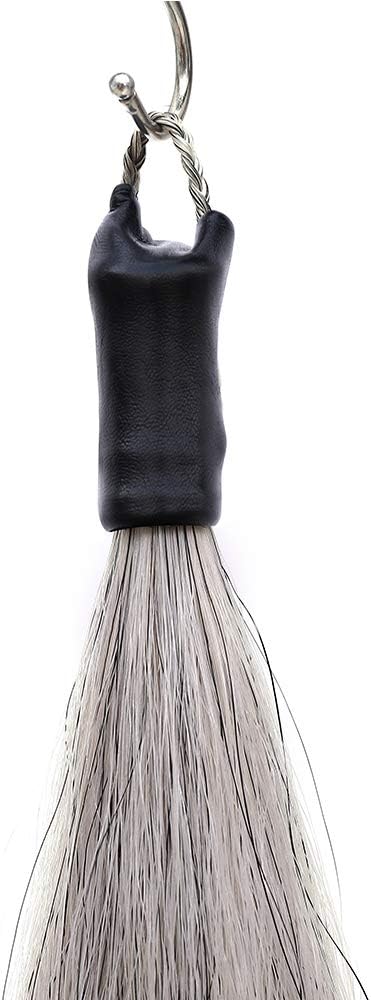 Horse Tail Extensions with Braided Horsehair Loop, Blunt Cut Bottom, 28-30 inches Long and 3/8 lb Weight