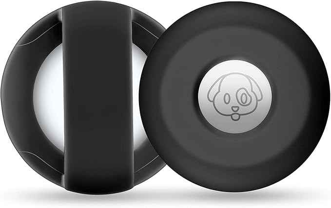for Airtag Holder for Dog Collar, Cibaabo Silicone Air Tag Case Cover Compatible with Apple Airtags for 0.8-1.2inch Cat Pet Collar Harness Loop
