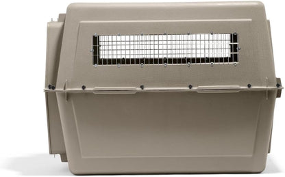 Petmate Ultra Vari Dog Kennel - Portable Crate for Extra Large Dogs 90-125 lbs - Airline-Friendly - Heavy-Duty Plastic Shell - For Home and Travel - Made in USA - 48 Inches - Taupe