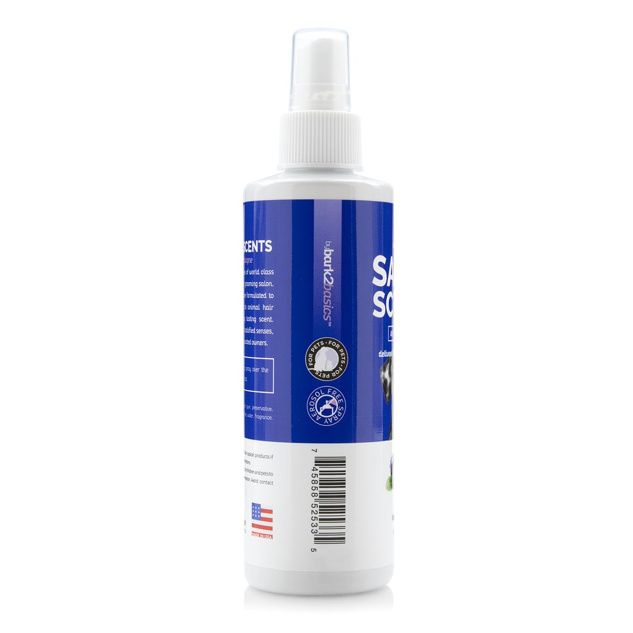 Bark2Basics Salon Scents Pet Grooming Cologne - 8 oz, Natural Professional Groomer Grade Perfume Deodorant for Dogs and Cats, Long Lasting, Deodorizing (Blueberry Pie)