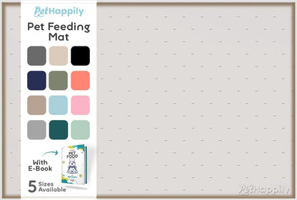 Dog Food Mat - 24x15 Raised Edges Dogs Mat for Food and Water Prevent Spill, Waterproof Cat Food Mats Protect Floors, Easy Clean Dog Bowl Mats for Food and Water, Silicone Pet Feeding Placemats Mist