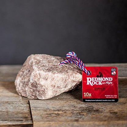 REDMOND - Rock on a Rope Unrefined Salt Rock for Horses 3 to 5 lbs (3 Pack)