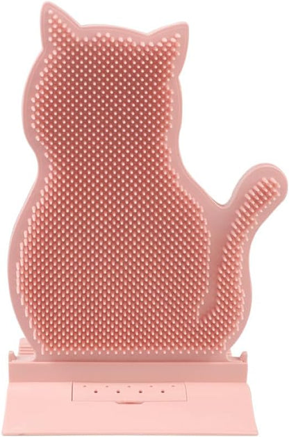 Cat Self Grooming Comb Brush with Catnip Wall Corner Groomer Brush Cats Face Scratchers for Indoor Dogs Fur pets