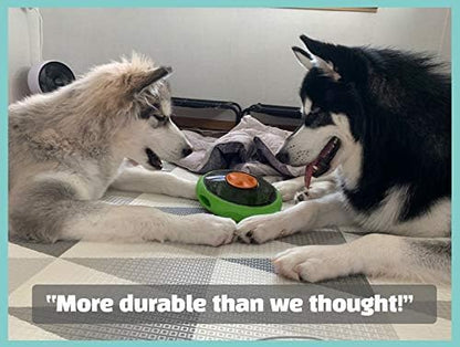 SmellyUFO Durable Interactive Treat Dispensing Puzzle/Enrichment Toy for Dogs - Mind Stimulating Food Game/Slow Feeder/Wobble Toy - from Small Puppies to Large Dogs