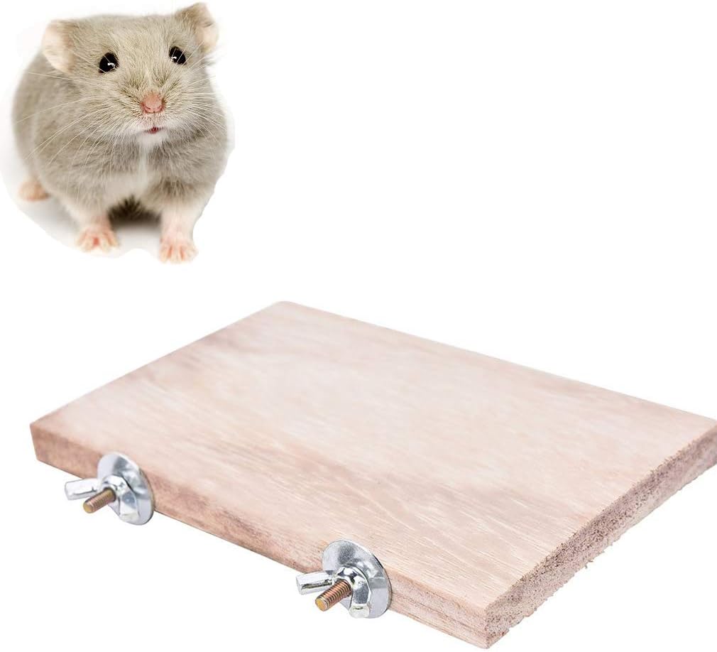 Parrot Cage Perch,Wooden Platform Stand,Cage Perches,Tree Springboard,Corner Shelf Laddered,Hanging Swing,Natural Wood Branches for Parakeets Bird Chinchilla Hamster Guinea Squirrel Hedgehog